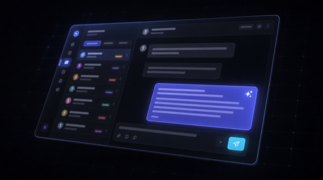 A support inbox with an AI-drafted reply ready to send